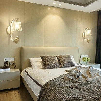 Minimalist Cylinder Iron Glass 1-Light Wall Sconce Lamp