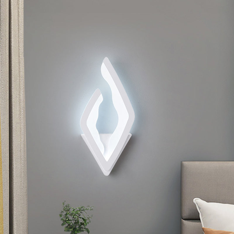 Modern Simplicity Diamond Iron Acrylic LED Wall Sconce Lamp