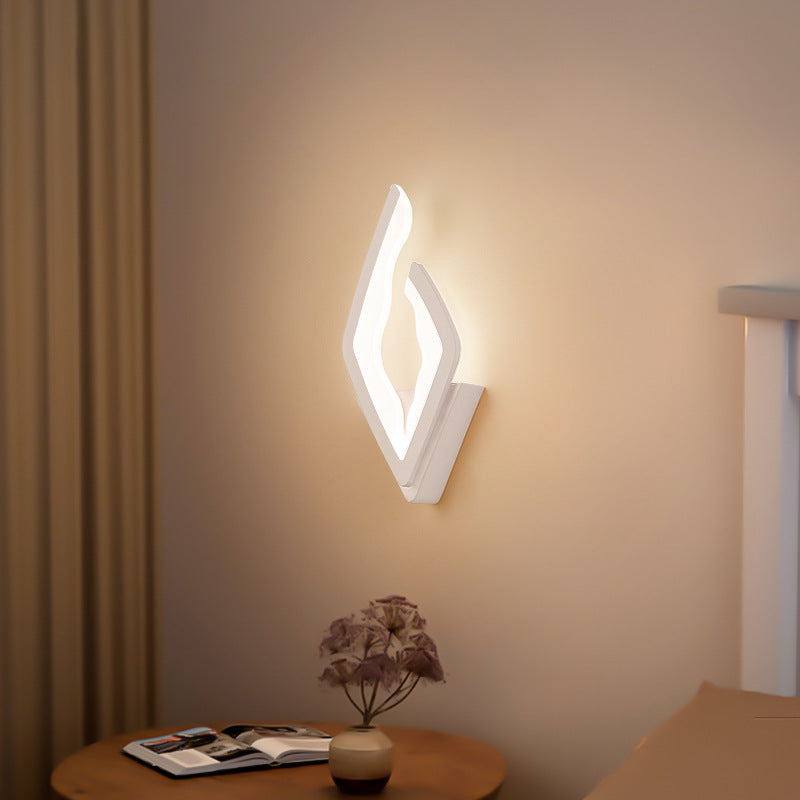 Modern Simplicity Diamond Iron Acrylic LED Wall Sconce Lamp