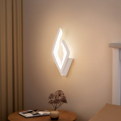 Modern Simplicity Diamond Iron Acrylic LED Wall Sconce Lamp