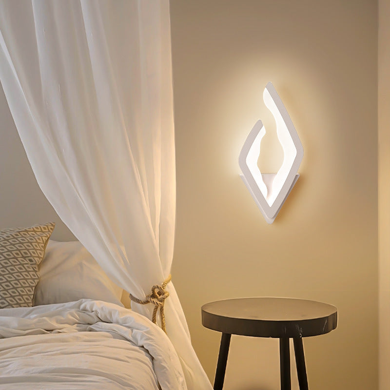 Modern Simplicity Diamond Iron Acrylic LED Wall Sconce Lamp