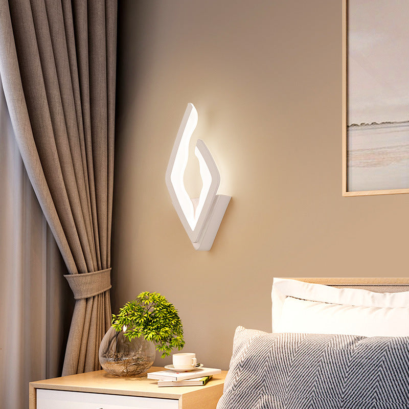 Modern Simplicity Diamond Iron Acrylic LED Wall Sconce Lamp