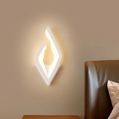 Modern Simplicity Diamond Iron Acrylic LED Wall Sconce Lamp
