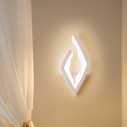 Modern Simplicity Diamond Iron Acrylic LED Wall Sconce Lamp