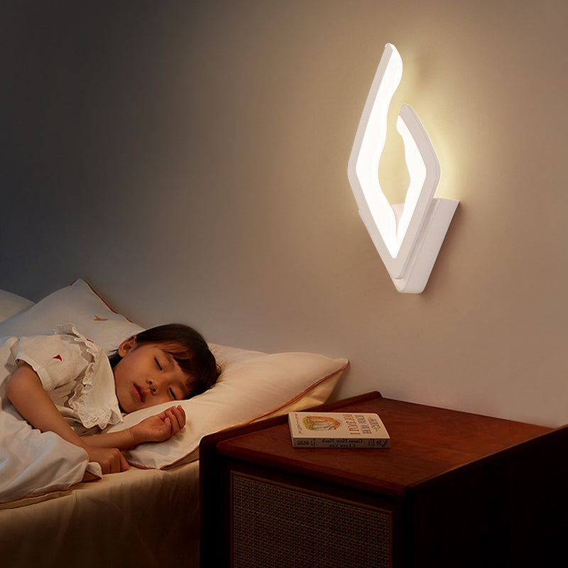 Modern Simplicity Diamond Iron Acrylic LED Wall Sconce Lamp