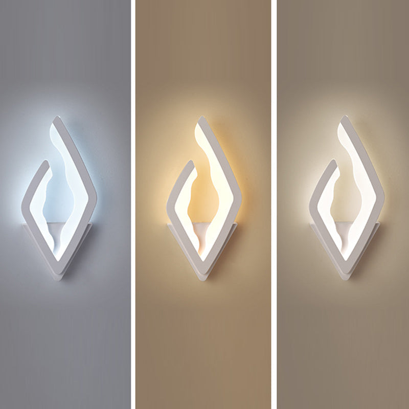 Modern Simplicity Diamond Iron Acrylic LED Wall Sconce Lamp