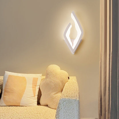 Modern Simplicity Diamond Iron Acrylic LED Wall Sconce Lamp
