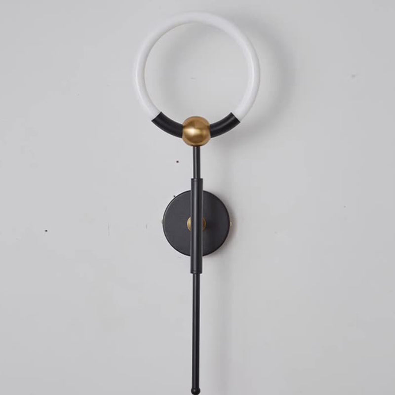 Modern Luxury Circle Iron Acrylic LED Wall Sconce Lamp