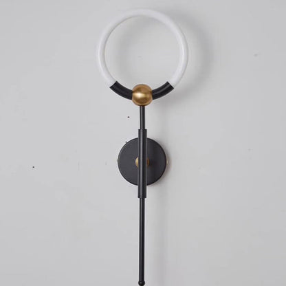 Modern Luxury Circle Iron Acrylic LED Wall Sconce Lamp