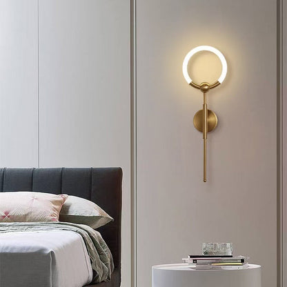 Modern Luxury Circle Iron Acrylic LED Wall Sconce Lamp