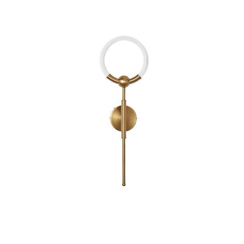 Modern Luxury Circle Iron Acrylic LED Wall Sconce Lamp