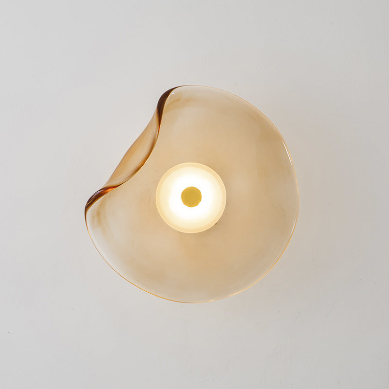 Modern Luxury Round Glass LED Wall Sconce Lamp