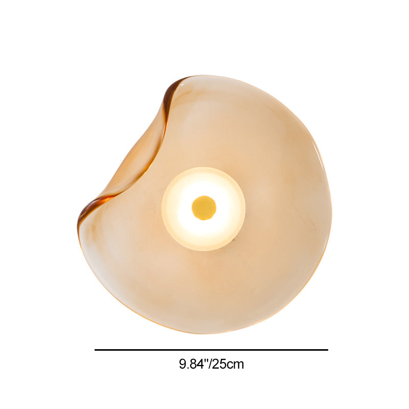 Modern Luxury Round Glass LED Wall Sconce Lamp