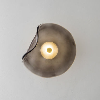 Modern Luxury Round Glass LED Wall Sconce Lamp