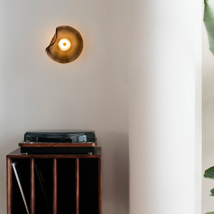 Modern Luxury Round Glass LED Wall Sconce Lamp