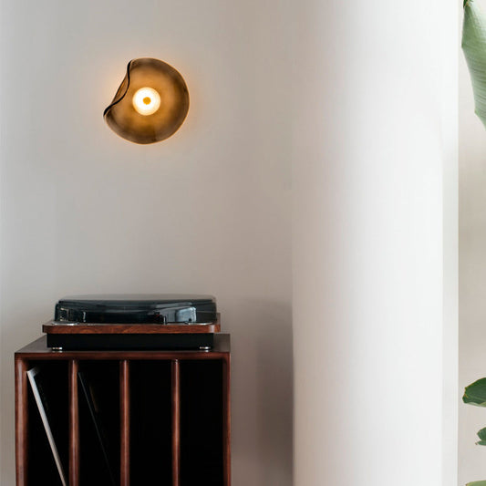Modern Luxury Round Glass LED Wall Sconce Lamp