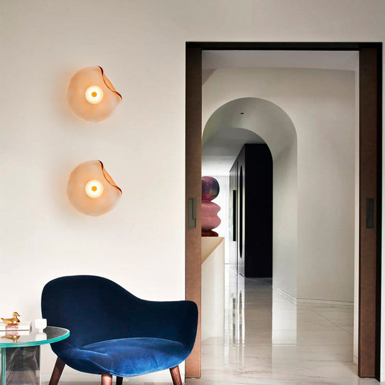 Modern Luxury Round Glass LED Wall Sconce Lamp