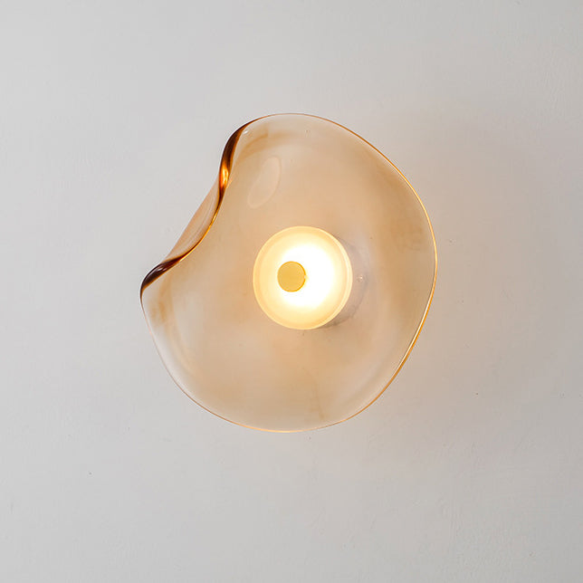 Modern Luxury Round Glass LED Wall Sconce Lamp
