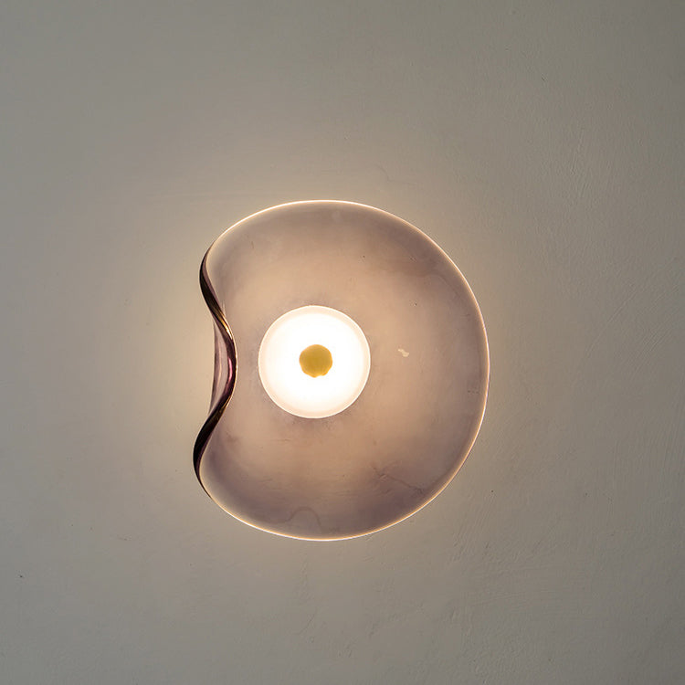 Modern Luxury Round Glass LED Wall Sconce Lamp