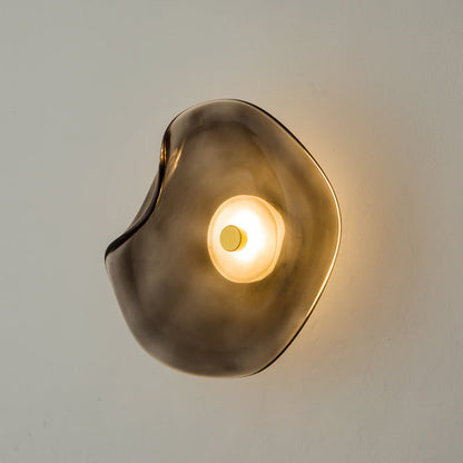 Modern Luxury Round Glass LED Wall Sconce Lamp