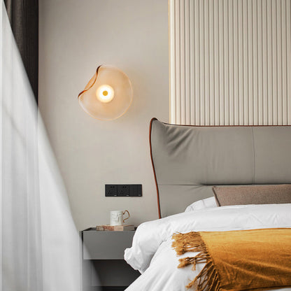Modern Luxury Round Glass LED Wall Sconce Lamp