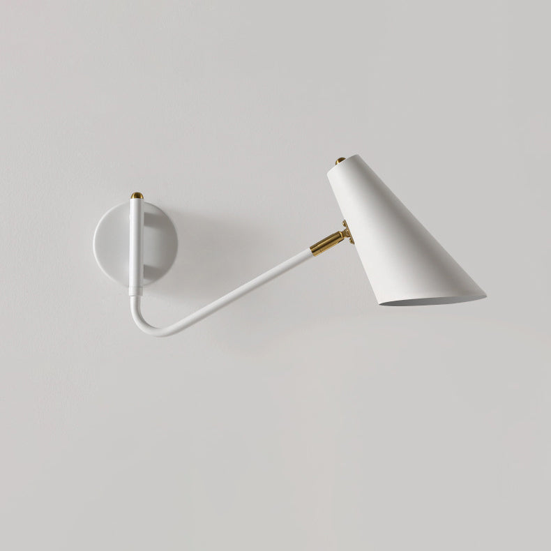 Contemporary Coastal Cone Metal 1-Light Wall Sconce Lamp
