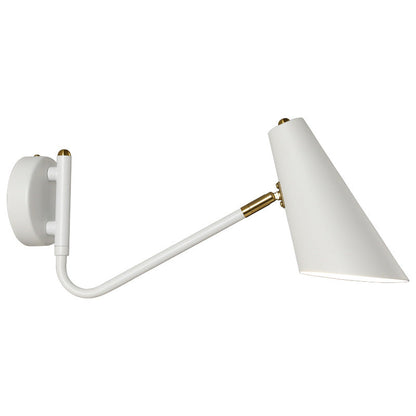 Contemporary Coastal Cone Metal 1-Light Wall Sconce Lamp