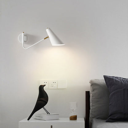 Contemporary Coastal Cone Metal 1-Light Wall Sconce Lamp