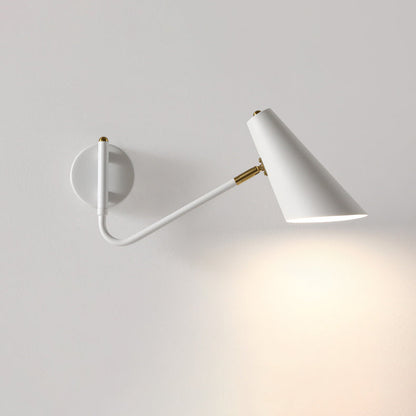 Contemporary Coastal Cone Metal 1-Light Wall Sconce Lamp