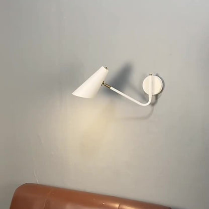 Contemporary Coastal Cone Metal 1-Light Wall Sconce Lamp