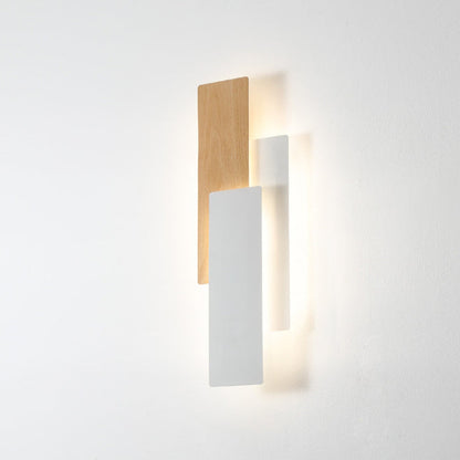 Minimalist Multilayer Rectangular Iron LED Wall Sconce Lamp