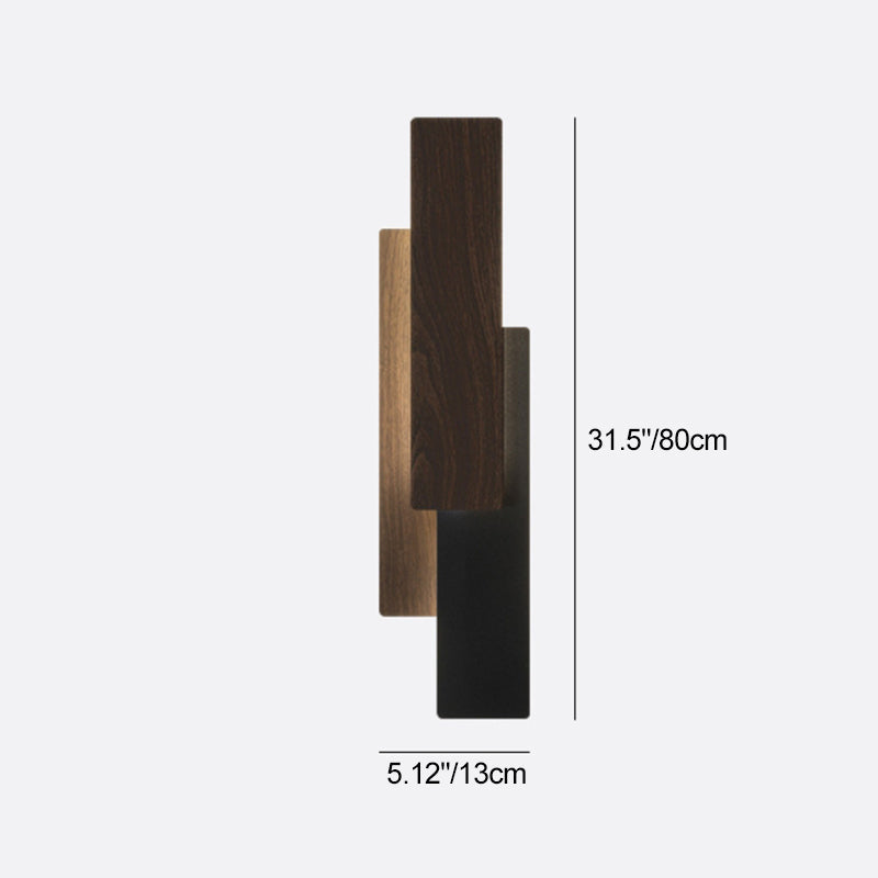 Minimalist Multilayer Rectangular Iron LED Wall Sconce Lamp