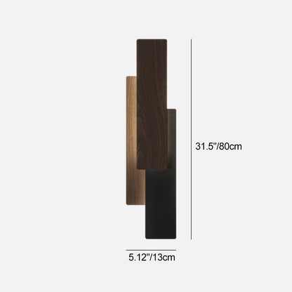 Minimalist Multilayer Rectangular Iron LED Wall Sconce Lamp