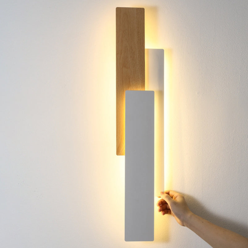 Minimalist Multilayer Rectangular Iron LED Wall Sconce Lamp