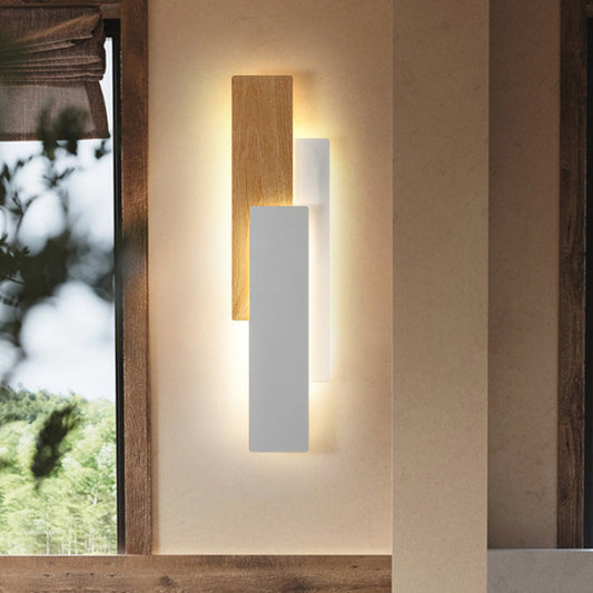 Minimalist Multilayer Rectangular Iron LED Wall Sconce Lamp