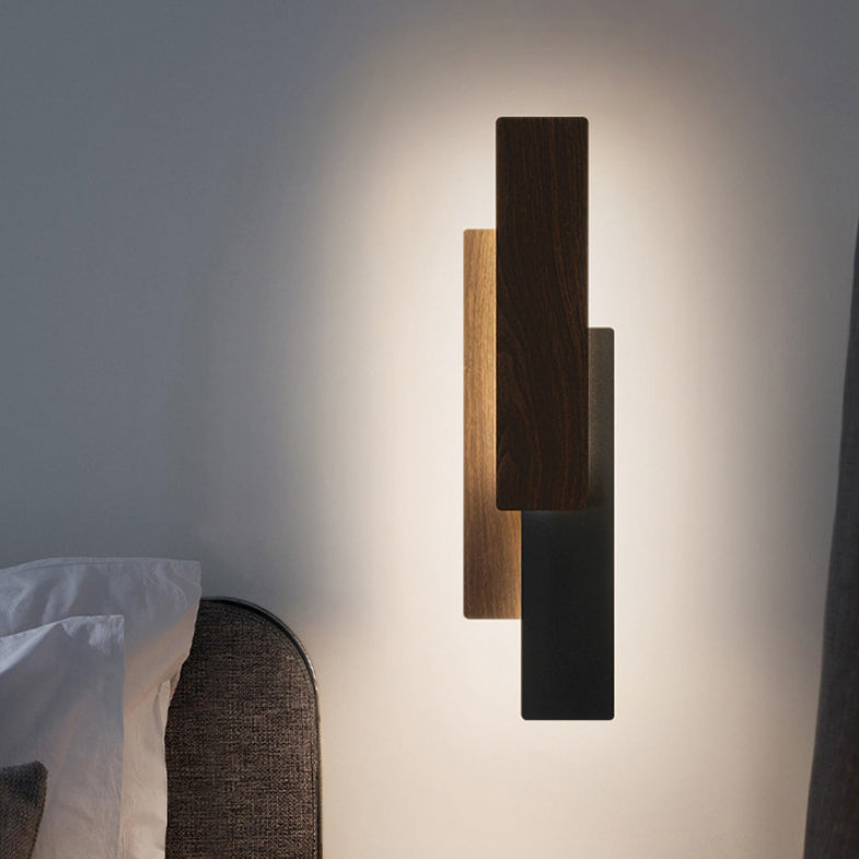 Minimalist Multilayer Rectangular Iron LED Wall Sconce Lamp