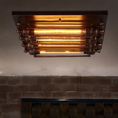 Contemporary Industrial Iron Ceiling Light