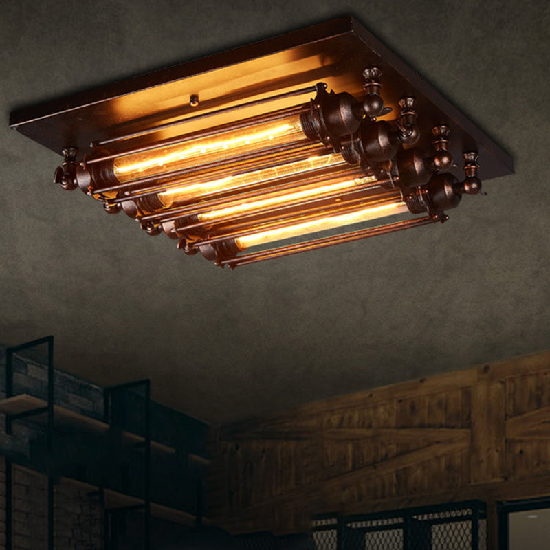 Contemporary Industrial Iron Ceiling Light