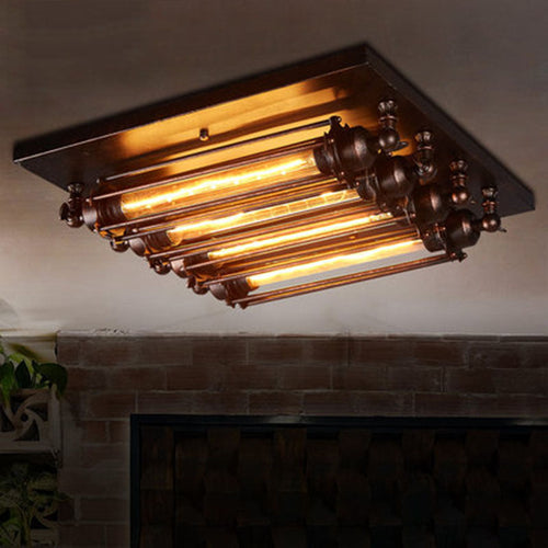 Contemporary Industrial Iron Ceiling Light