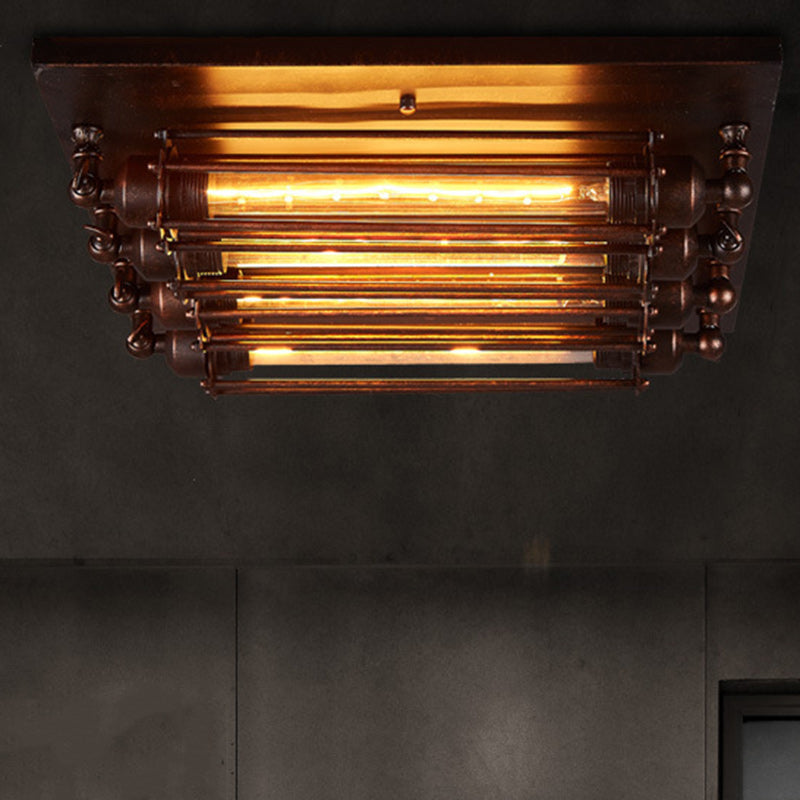 Contemporary Industrial Iron Ceiling Light