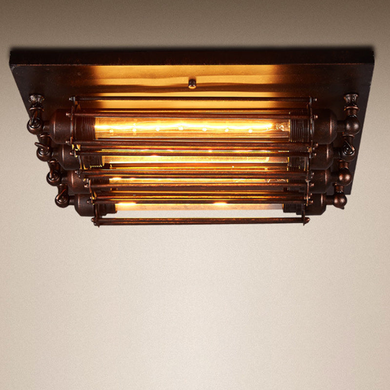 Contemporary Industrial Iron Ceiling Light