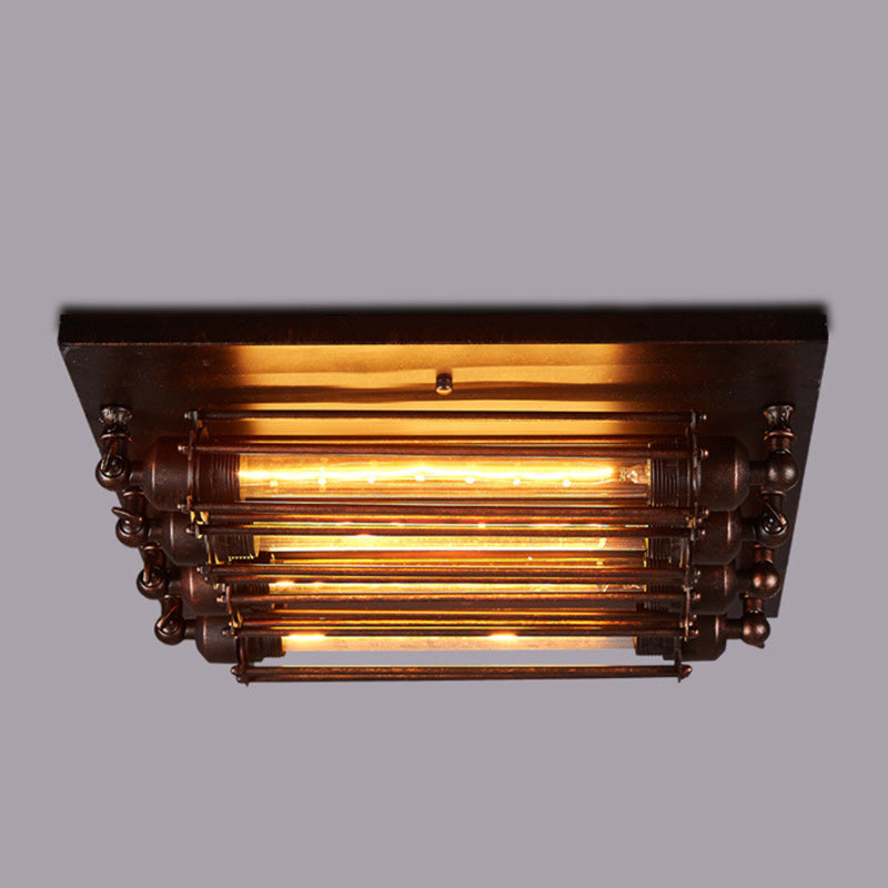 Contemporary Industrial Iron Ceiling Light