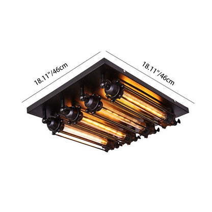 Contemporary Industrial Iron Ceiling Light