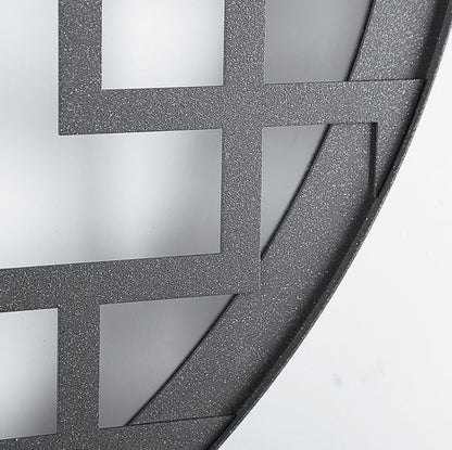 Chinese Round Stainless Steel PC LED Wall Sconce Lamp