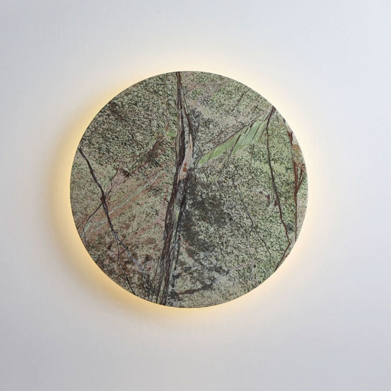 Modern Shabby Chic Round Marble LED Wall Sconce Lamp