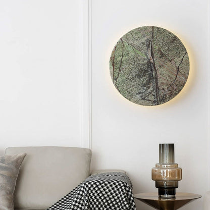 Modern Shabby Chic Round Marble LED Wall Sconce Lamp