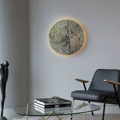 Modern Shabby Chic Round Marble LED Wall Sconce Lamp