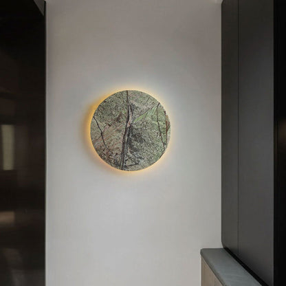 Modern Shabby Chic Round Marble LED Wall Sconce Lamp