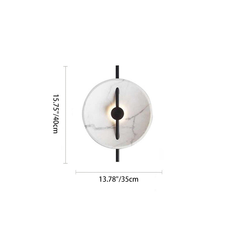 Abstract Design Round Resin Metal LED Wall Sconce Lamp