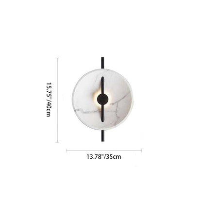 Abstract Design Round Resin Metal LED Wall Sconce Lamp